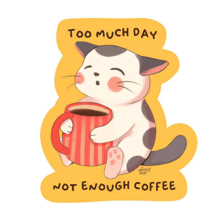 Coffee Cat - Sticker