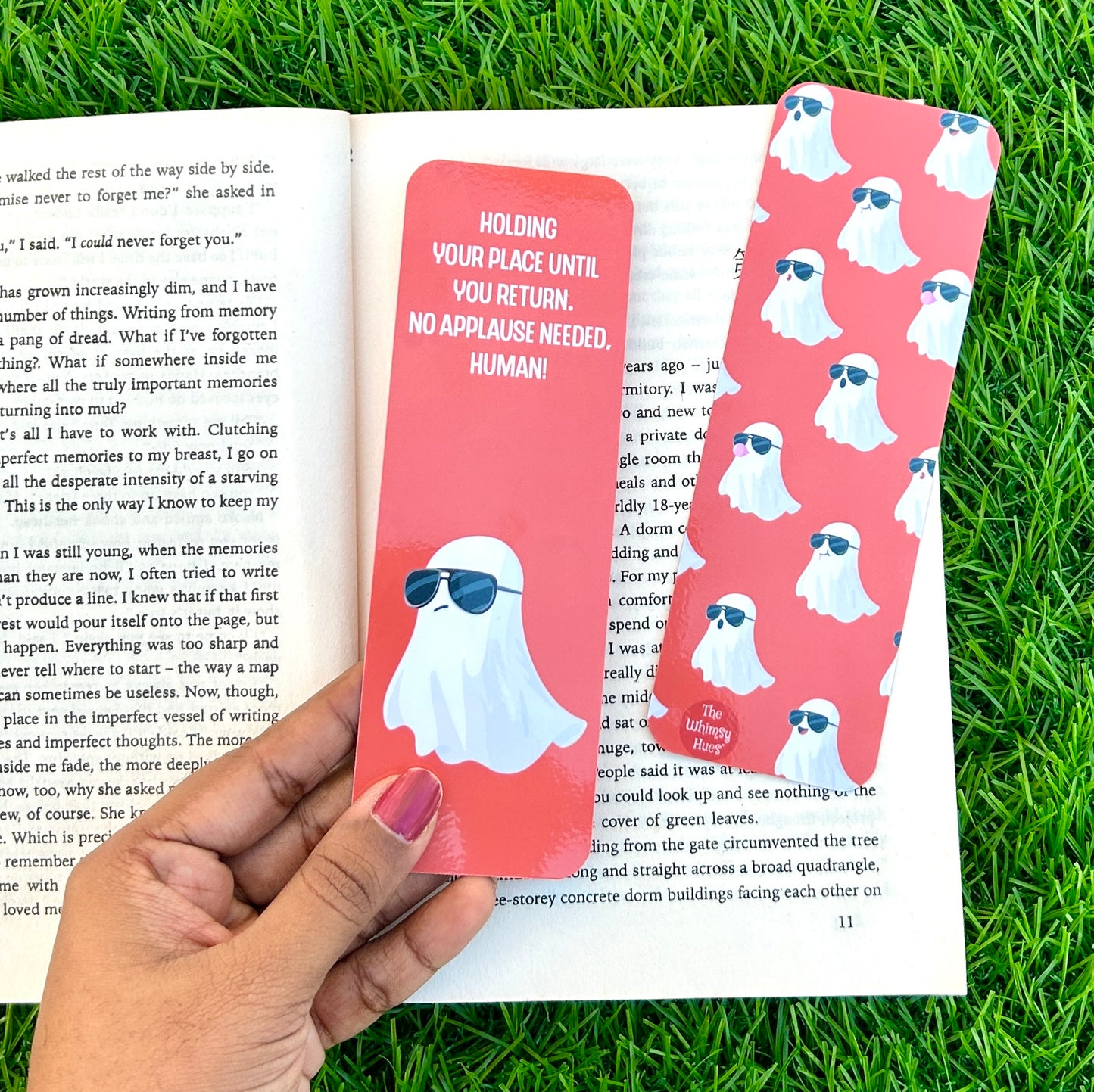 Ghost - Double-Sided Chatty Traditional Bookmark