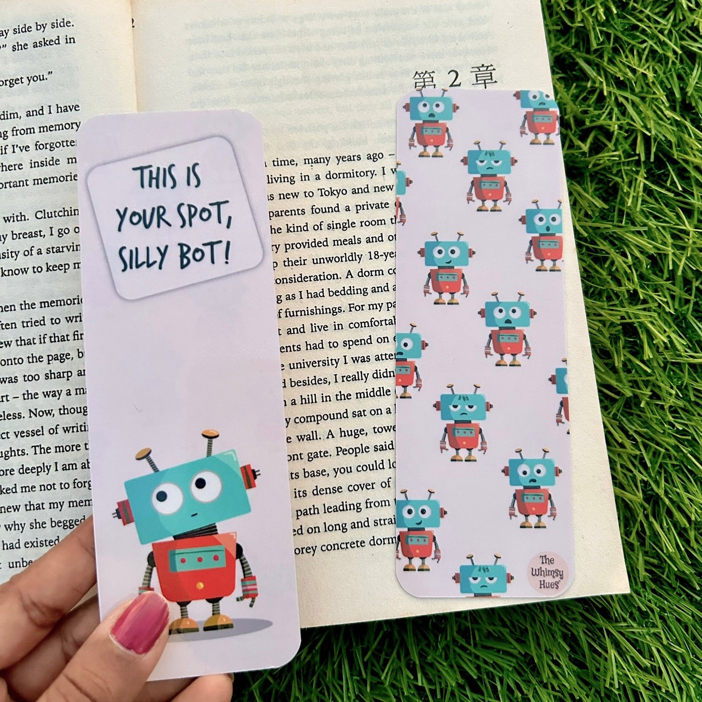 Silly Bot - Double-Sided Chatty Traditional Bookmark
