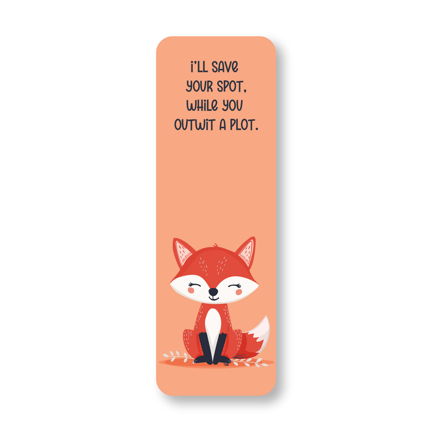 Fox - Double-Sided Chatty Traditional Bookmark