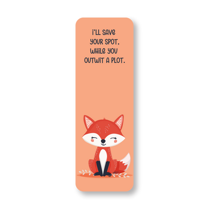 Fox - Double-Sided Chatty Traditional Bookmark