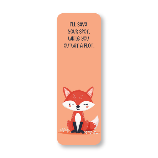 Fox - Double-Sided Chatty Traditional Bookmark