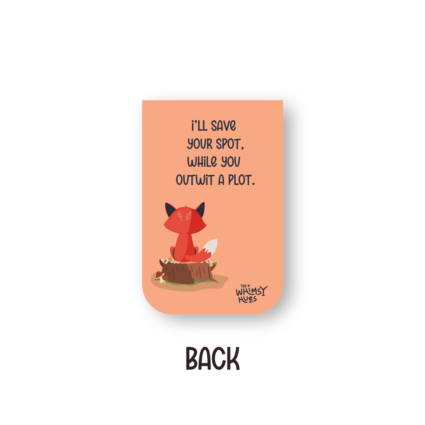 Fox - Chatty Double-Sided Magnetic Bookmark