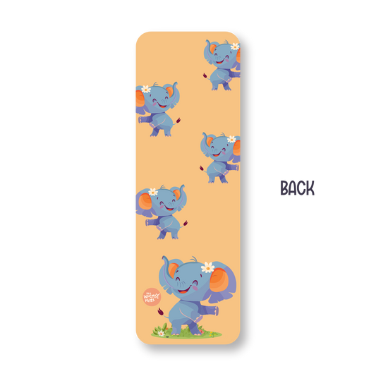 Elephant - Double-Sided Chatty Traditional Bookmark