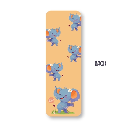 Elephant - Double-Sided Chatty Traditional Bookmark
