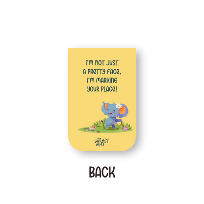 Elephant - Chatty Double-Sided Magnetic Bookmark