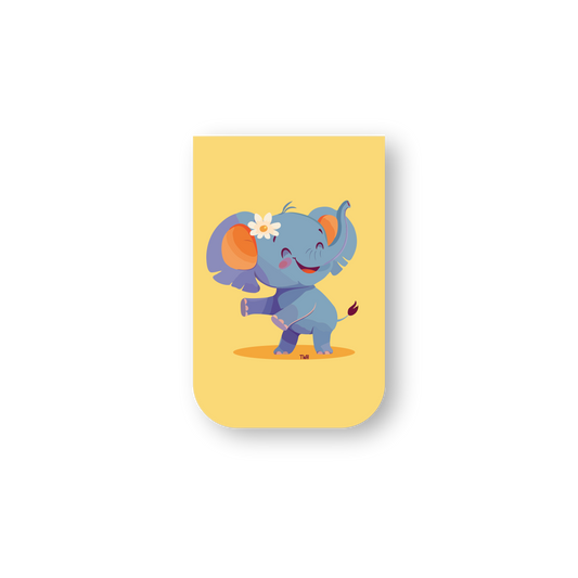 Elephant - Chatty Double-Sided Magnetic Bookmark