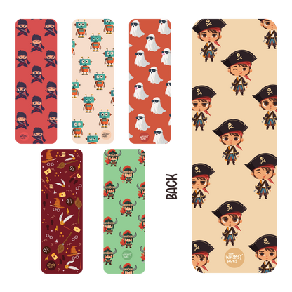 Set of 6 Characters - Chatty Traditional Bookmarks - Double-sided