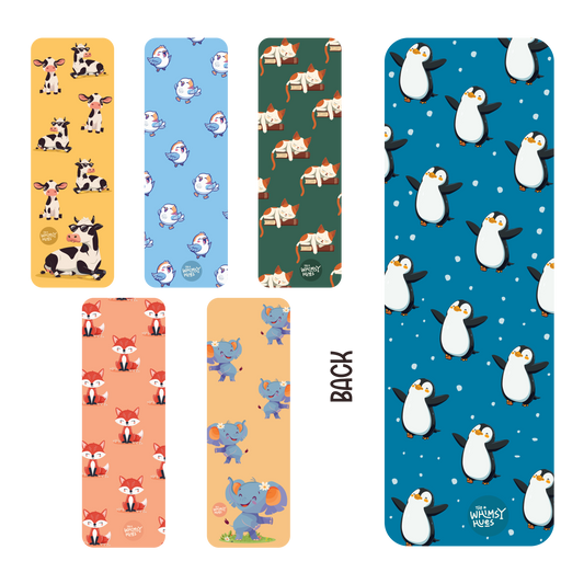 Set of 6 Animals - Chatty Traditional Bookmarks - Double-sided