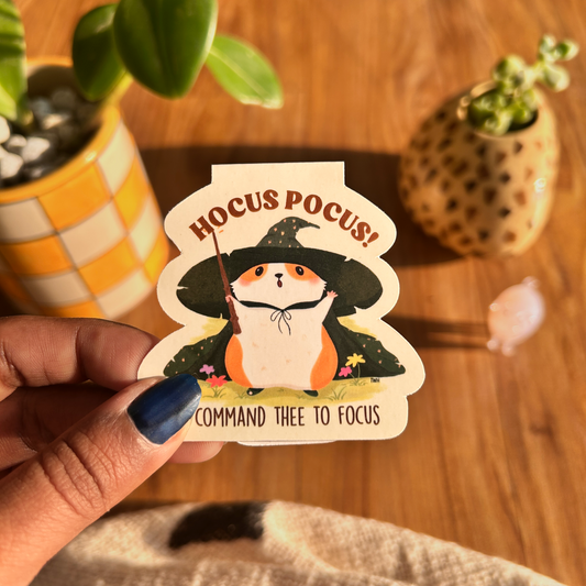 Hocus Pocus - Hamster Magnetic Bookmark