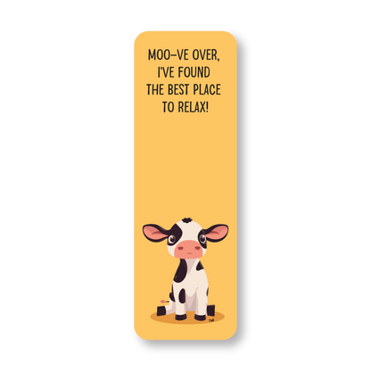 Cow - Double-Sided Chatty Traditional Bookmark