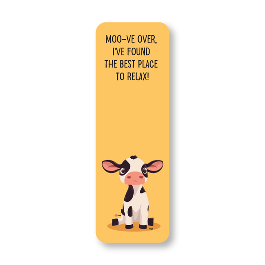 Cow - Double-Sided Chatty Traditional Bookmark