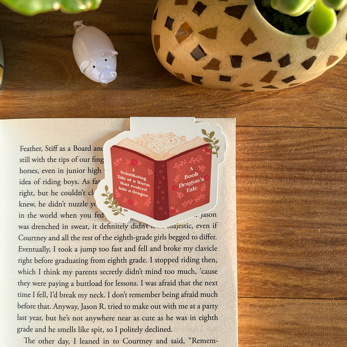 A Book Dragon's Tale - Magnetic Bookmark