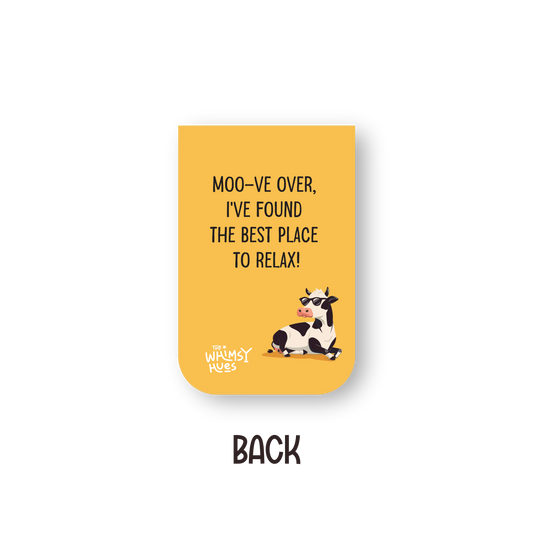 Cow - Chatty Double-Sided Magnetic Bookmark