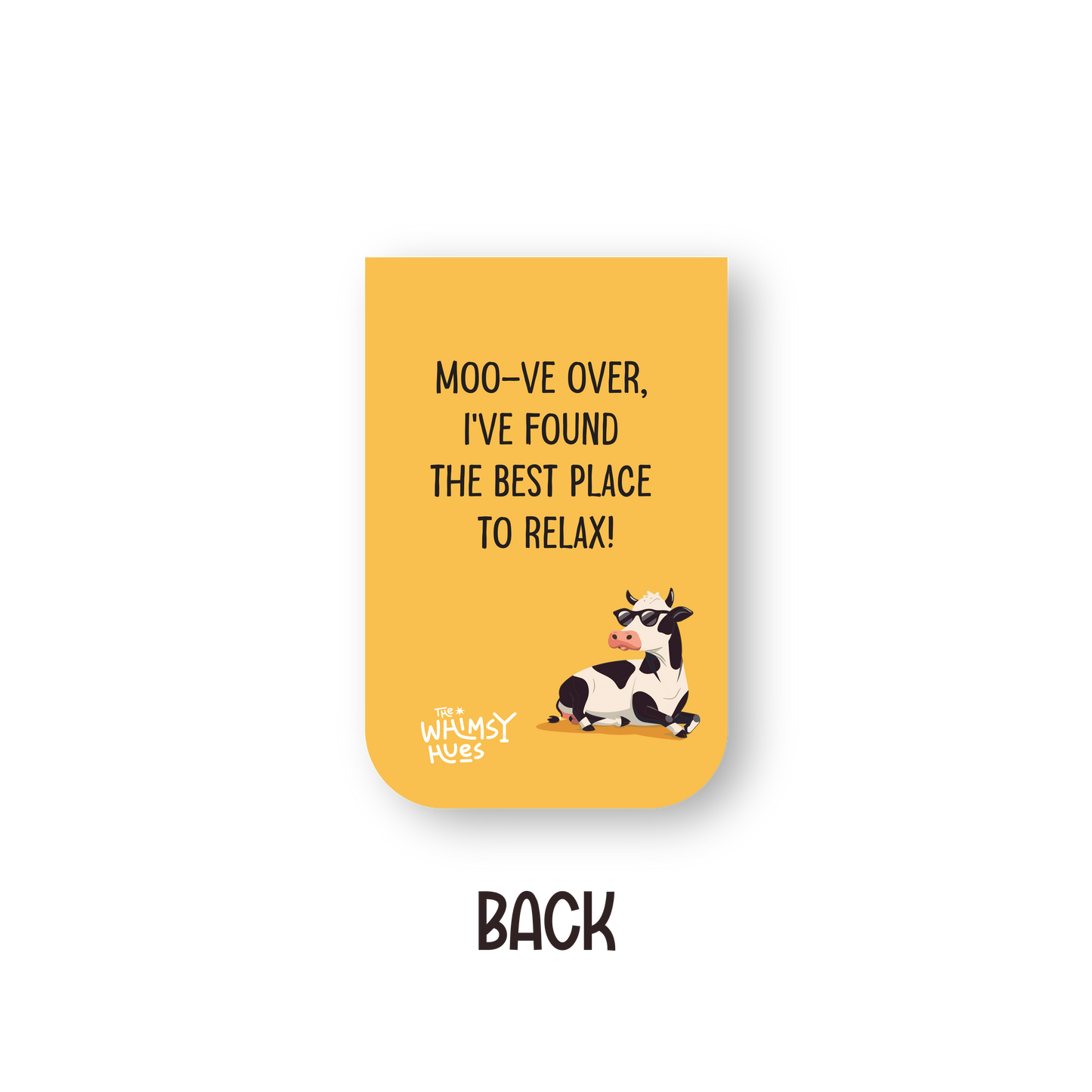 Cow - Chatty Double-Sided Magnetic Bookmark