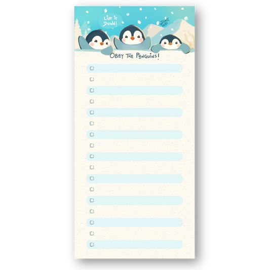 Obey the Penguins - Penguin Listpad