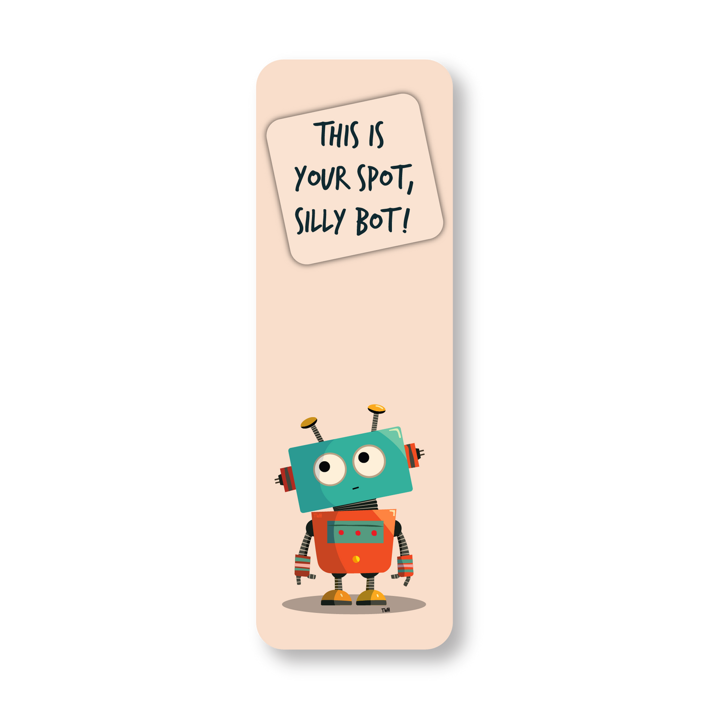 Silly Bot - Double-Sided Chatty Traditional Bookmark