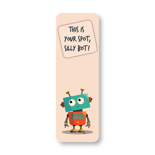 Silly Bot - Double-Sided Chatty Traditional Bookmark