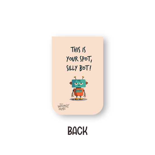Silly Bot - Chatty Double-Sided Magnetic Bookmark