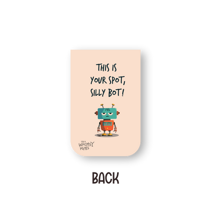 Silly Bot - Chatty Double-Sided Magnetic Bookmark