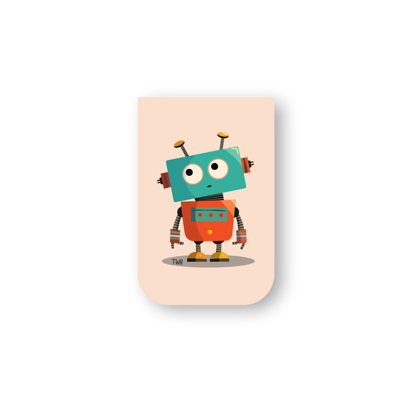 Silly Bot - Chatty Double-Sided Magnetic Bookmark