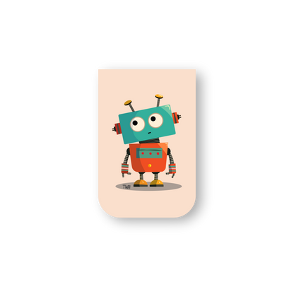 Silly Bot - Chatty Double-Sided Magnetic Bookmark