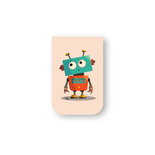 Silly Bot - Chatty Double-Sided Magnetic Bookmark