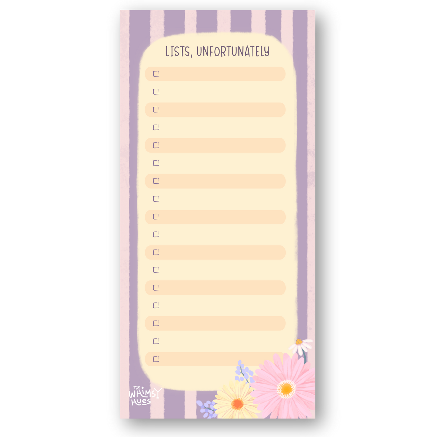 Lists, Unfortunately - Pastel Floral Listpad