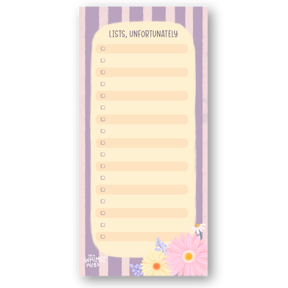 Lists, Unfortunately - Pastel Floral Listpad