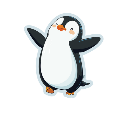 Mama and Baby Penguins