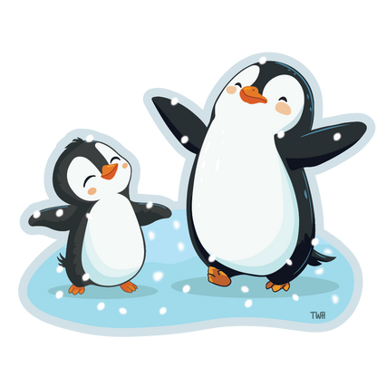 Mama and Baby Penguins