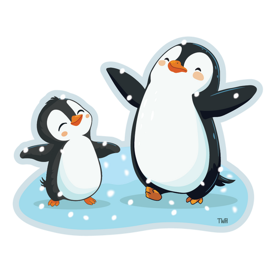 Mama and Baby Penguins