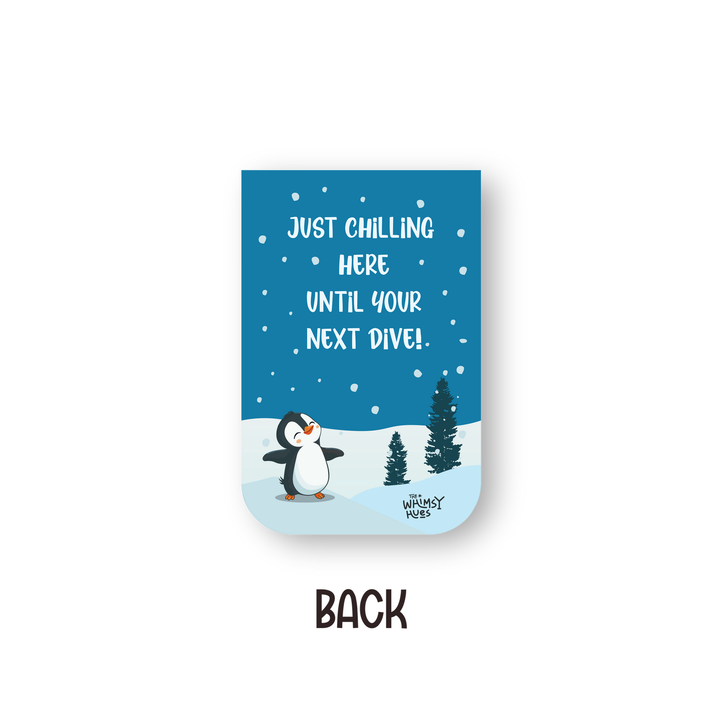 Penguin - Chatty Double-Sided Magnetic Bookmark