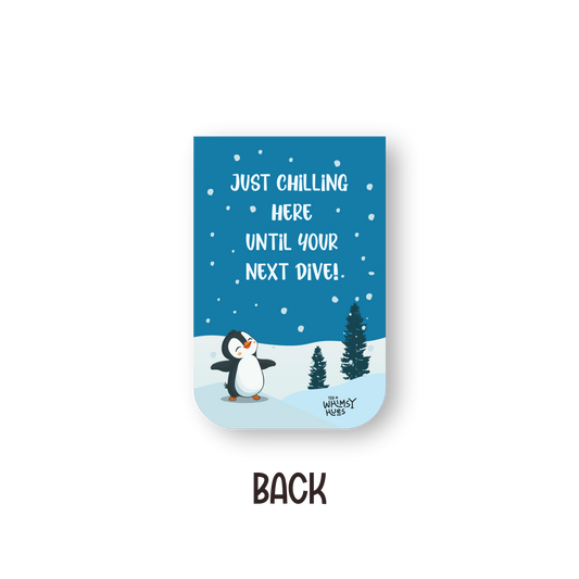 Penguin - Chatty Double-Sided Magnetic Bookmark