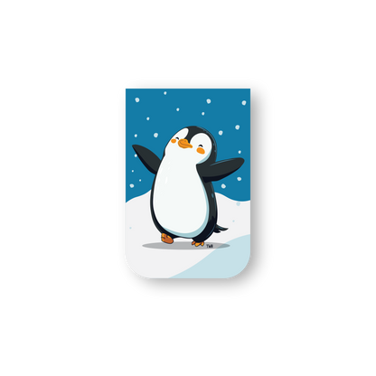 Penguin - Chatty Double-Sided Magnetic Bookmark