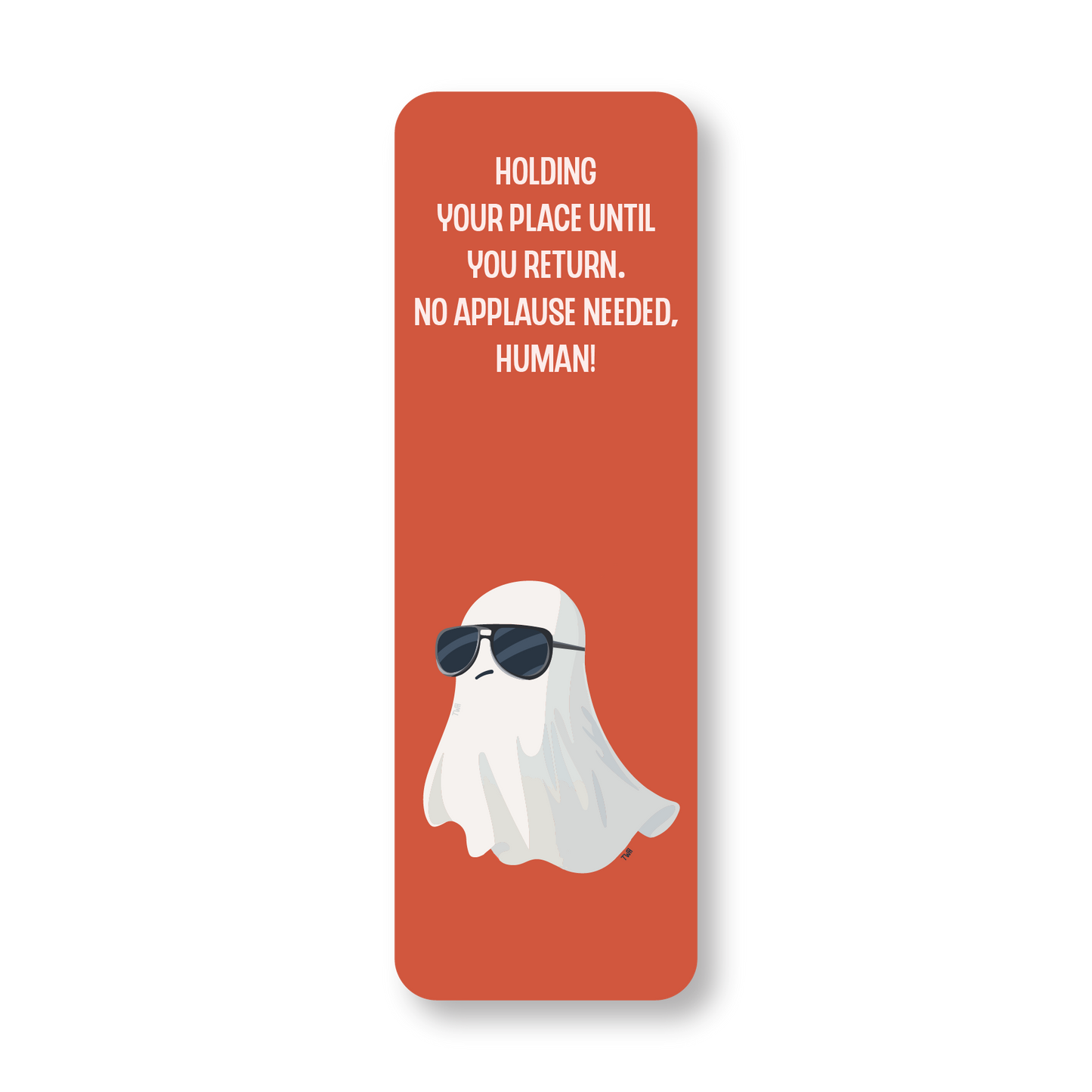 Ghost - Double-Sided Chatty Traditional Bookmark