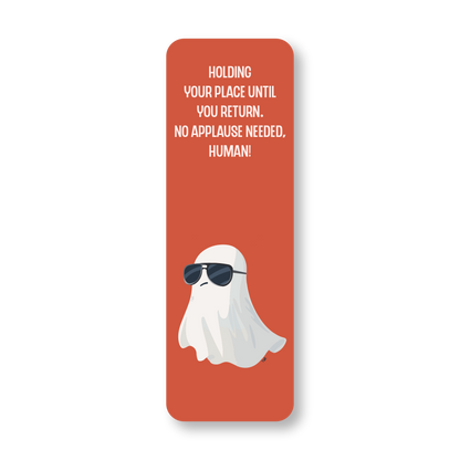 Ghost - Double-Sided Chatty Traditional Bookmark