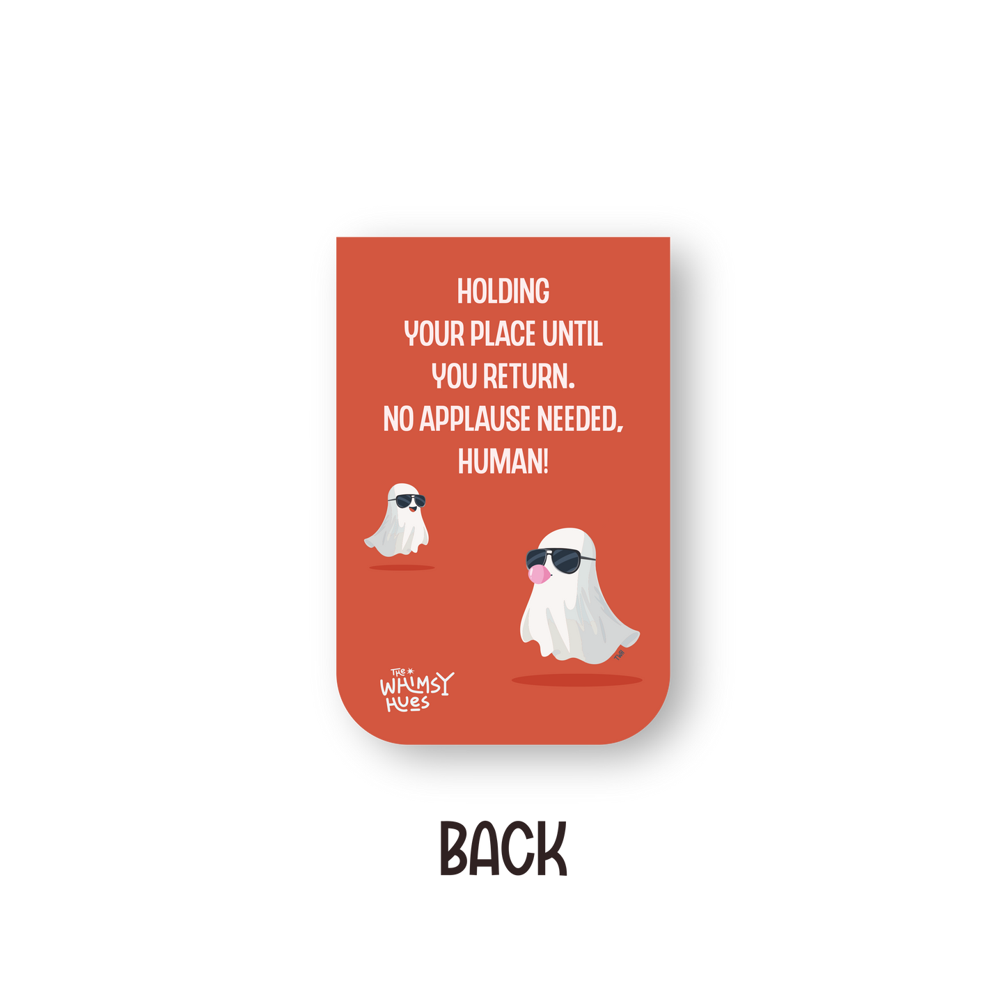 Ghost - Chatty Double-Sided Magnetic Bookmark