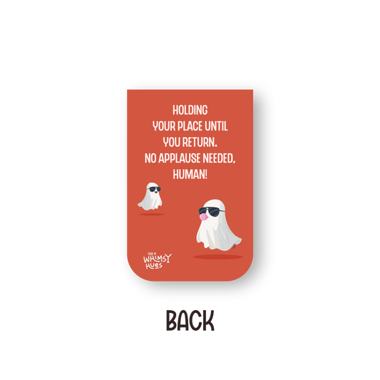 Ghost - Chatty Double-Sided Magnetic Bookmark