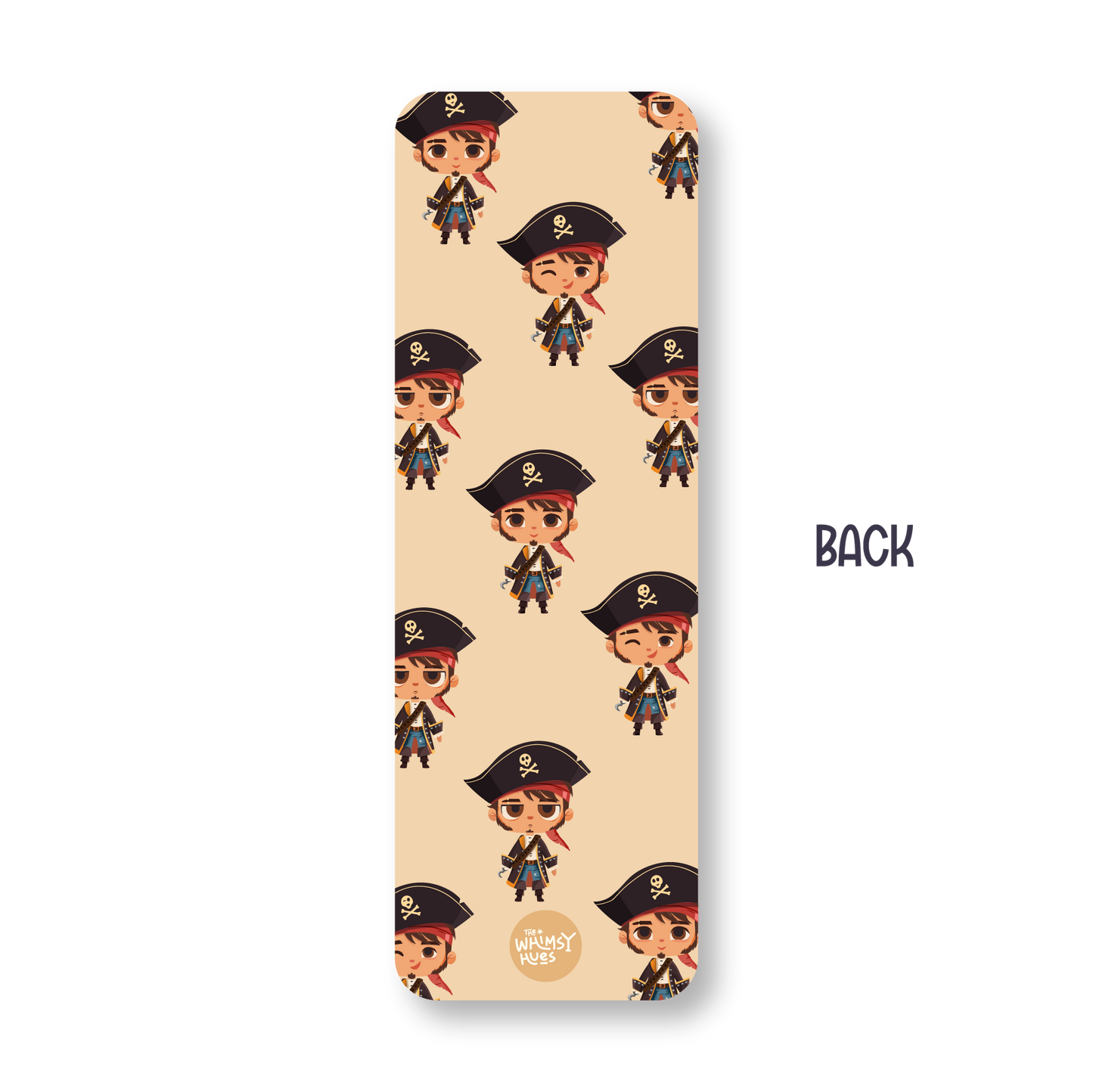 Pirate - Double-Sided Chatty Traditional Bookmark