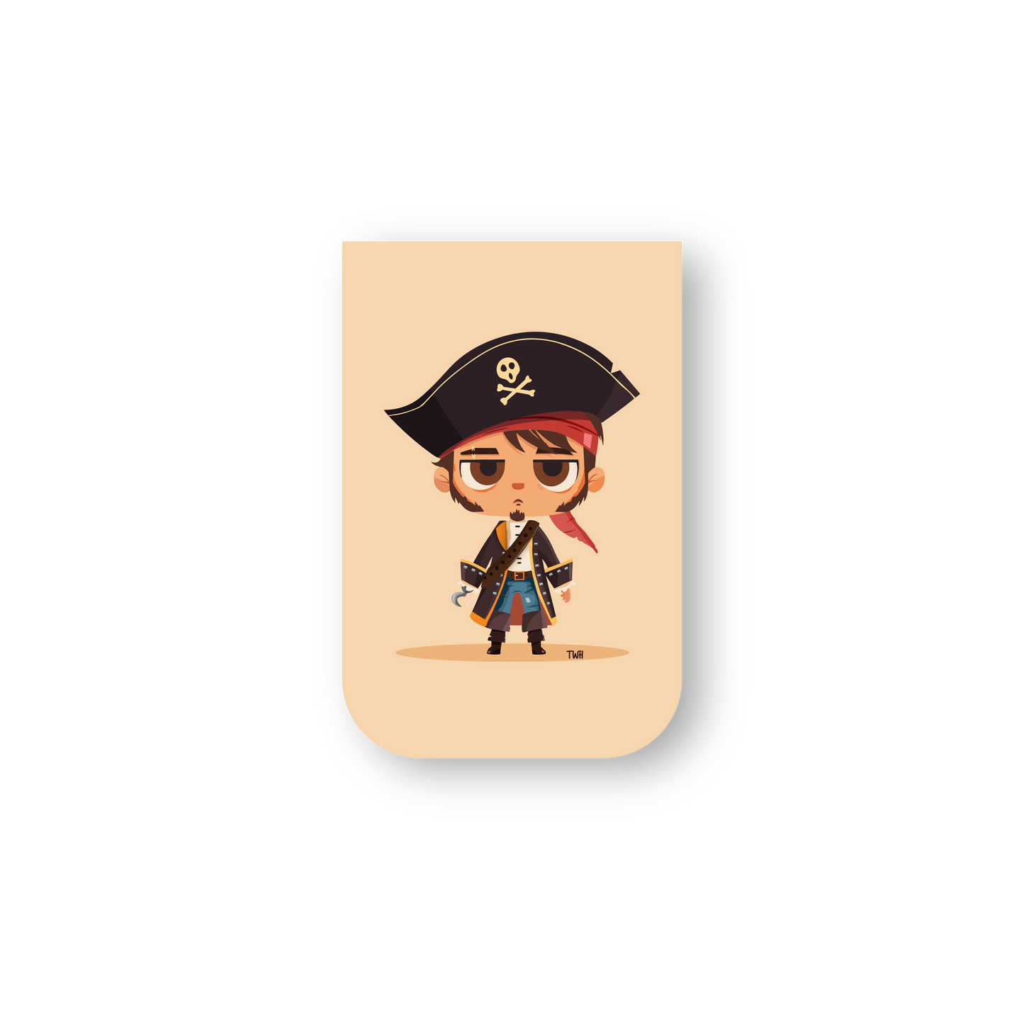 Pirate - Chatty Double-Sided Magnetic Bookmark