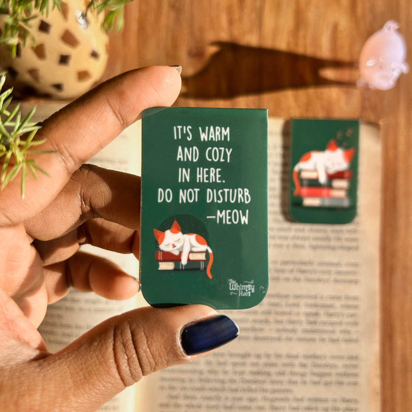 Cat - Chatty Double-Sided Magnetic Bookmark