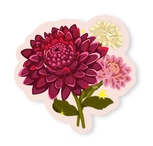 Dahlia Bunch - Sticker