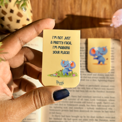 Elephant - Chatty Double-Sided Magnetic Bookmark