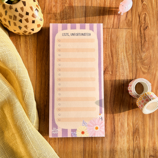Lists, Unfortunately - Pastel Floral Listpad