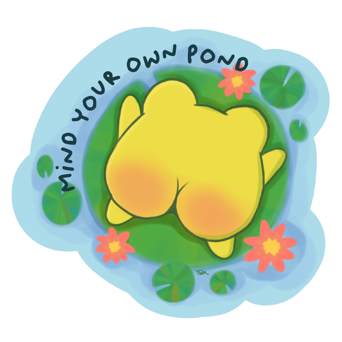 Frog Butt - Sticker