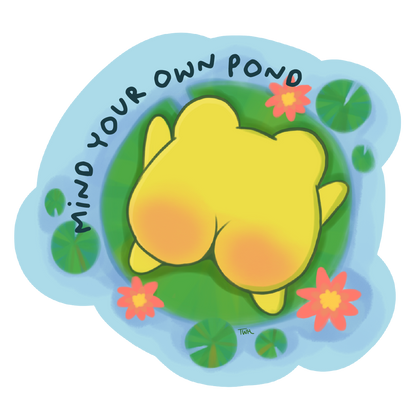Frog Butt - Sticker