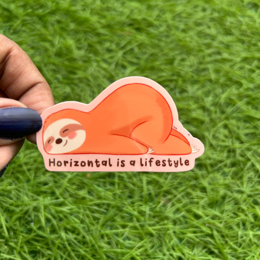 Horizontal is a lifestyle - Sticker