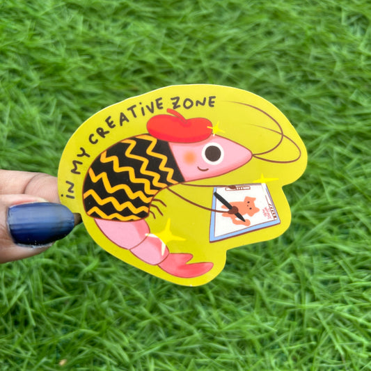 Shrimp Artist - Sticker