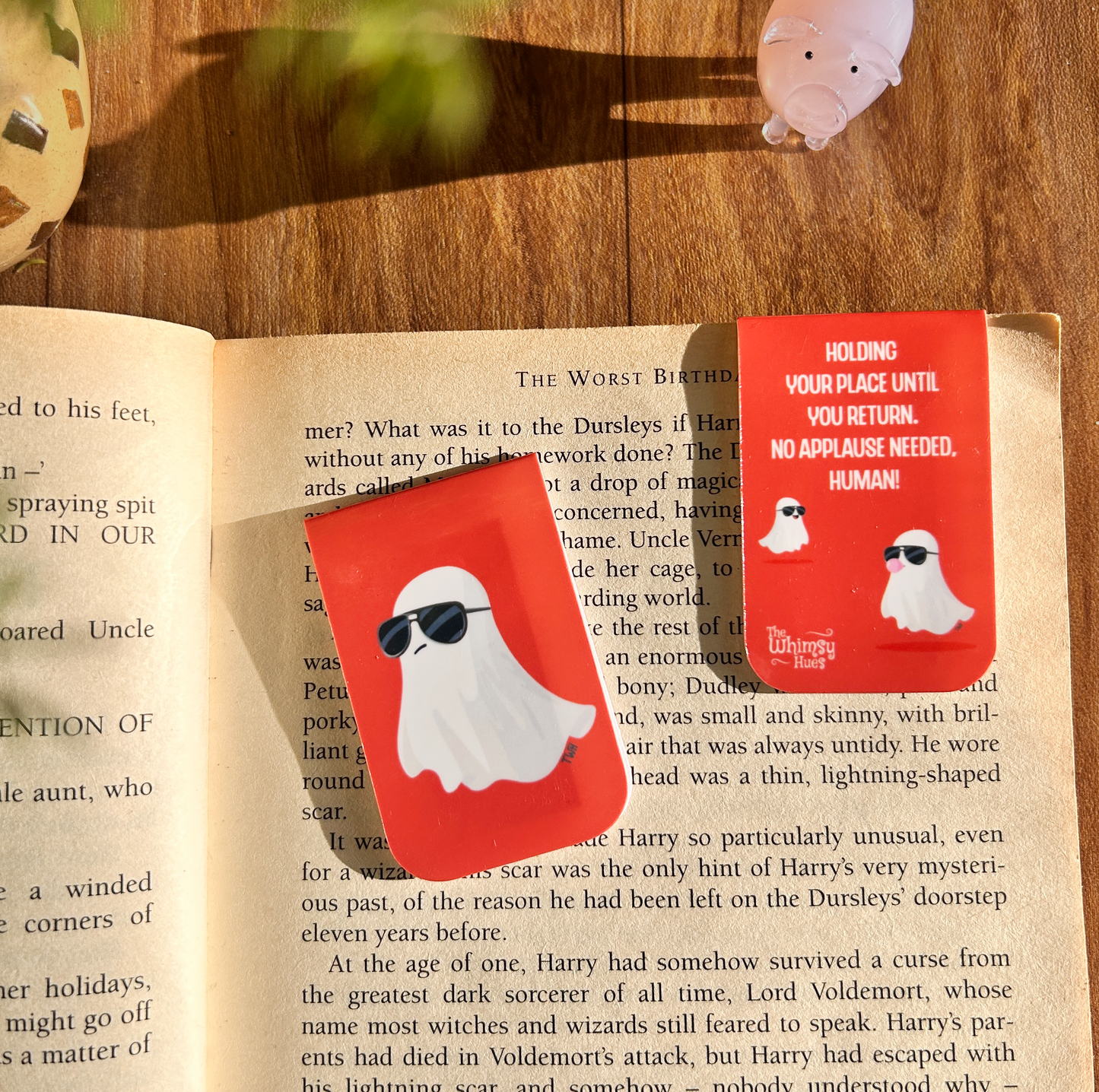 Ghost - Chatty Double-Sided Magnetic Bookmark